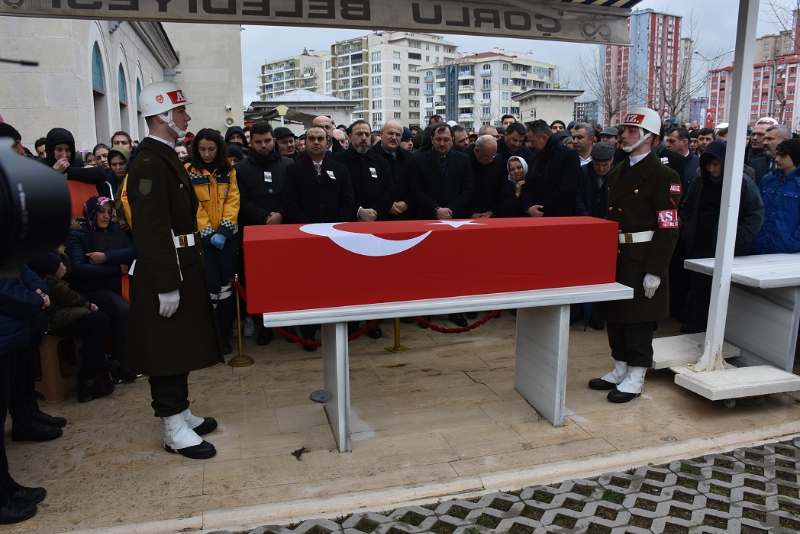 İdlib şehidi Uzman Onbaşı Birhan Er, son yolculuğuna uğurlandı