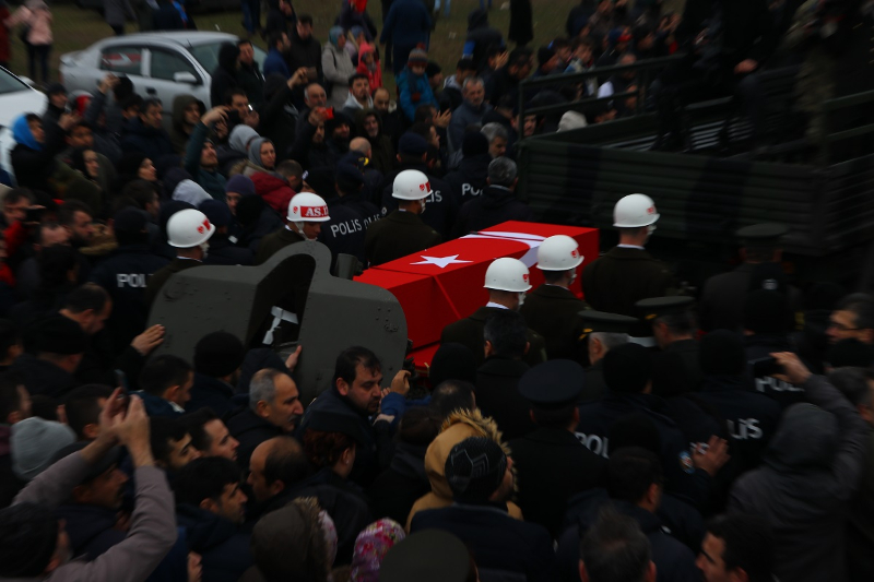 İdlib şehidi Uzman Onbaşı Recep Bekir son yolculuğuna uğurlandı