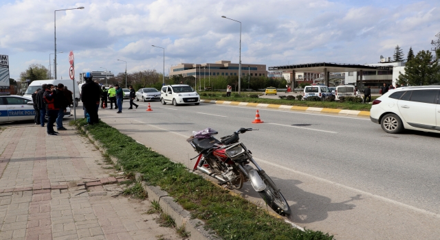 Edirne’de motosikletin çarptığı kadın ağır yaralandı