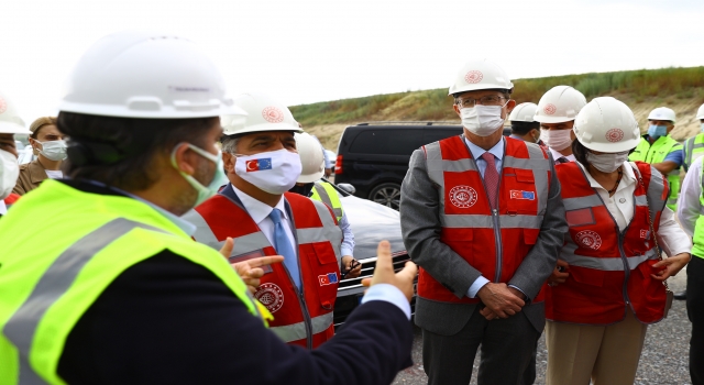 MeyerLandrut ve Kaymakcı, Edirne’de hızlı tren şantiyesinde incelemelerde bulundu