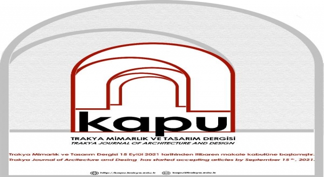 Trakya Üniversitesi’nin ‘Kapu/Trakya mimarlık ve tasarım’ dergisi yayın hayatına başlıyor