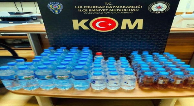 Kırklareli’de 645 litre sahte içki ele geçirildi; 16 gözaltı