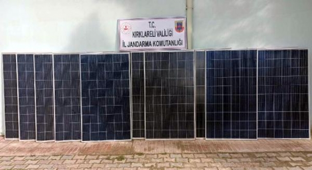 Kırklareli’de güneş panelleri hırsızlığının 3 şüphelisi yakalandı