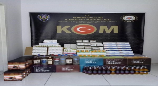 Edirne’de 12 bin paket cinsel içerikli ürün ele geçirildi
