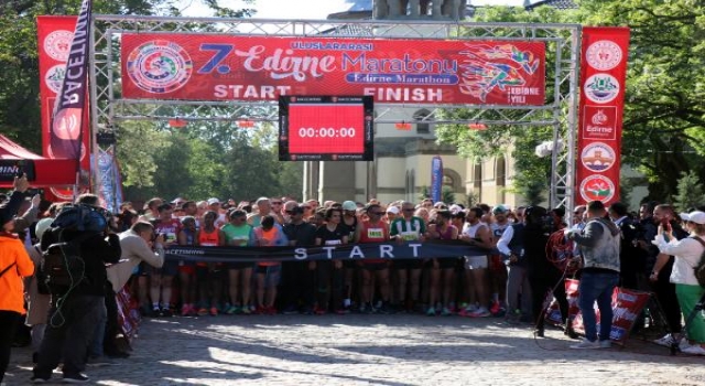 Uluslararası Edirne Maratonu renkli görüntülere sahne oldu