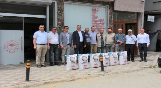 Edirneli 78 üreticiye 8 ton kuru fasulye tohumu dağıtımı yapıldı