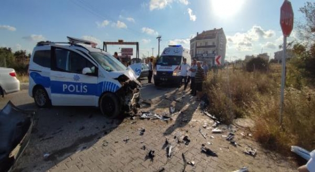 Tekirdağ’daki trafik kazasında 2 polis memuru yaralandı