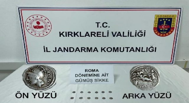 Kırklareli’de erken Roma dönemine ait 14 gümüş sikke ele geçirildi