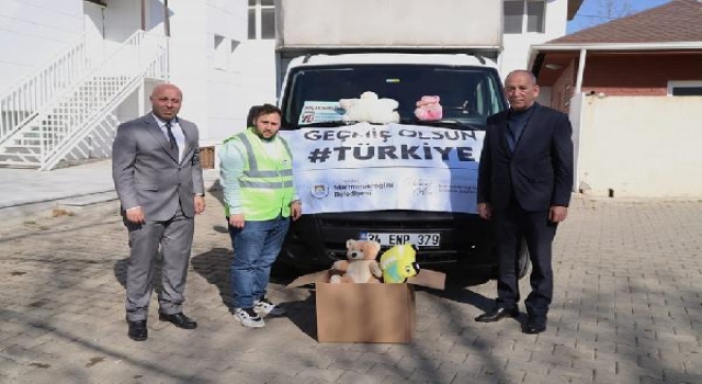 Marmaraereğlisi Belediyesi’nden afetzede çocuklara oyuncak