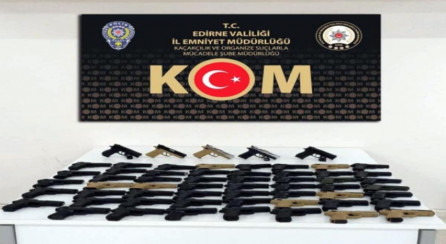 Hamzabeyli Sınır Kapısı’nda 59 tabanca ele geçirildi; Bulgar çift gözaltına alındı