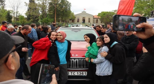 Yerli otomobil Togg’a Keşan’da yoğun ilgi