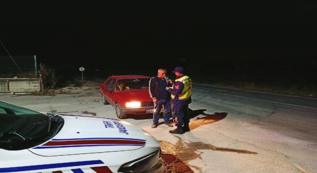 Edirne’de jandarma ekiplerinden trafik denetimleri