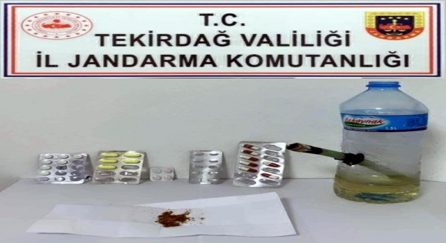 Tekirdağ’da jandarmadan uyuşturucu operasyonu