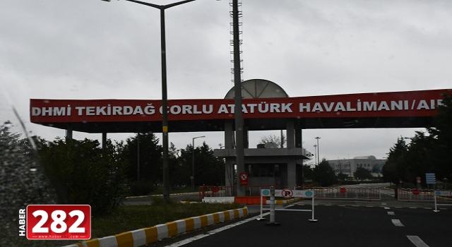 Çorlu Atatürk Havalimanı'nda yolcu ve eğitim uçuşlarına ara verildi