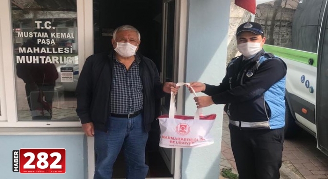 Marmaraereğlisi Belediyesi Bünyesinde Üretilen Maskeler Dağıtılıyor