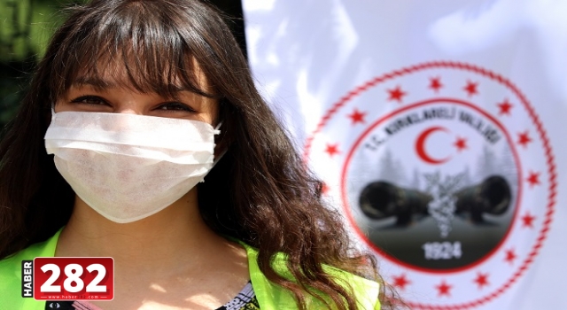 Maske takma zorunluluğunun getirildiği Kırklareli'nde 30 bin maske dağıtıldı