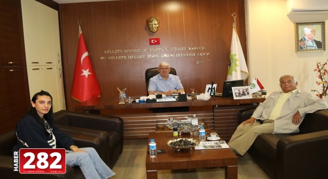 Asyaport Yönetim Kurulu Başkanı Ahmet Soyuer Başkan Yüksel’i Ziyaret Etti