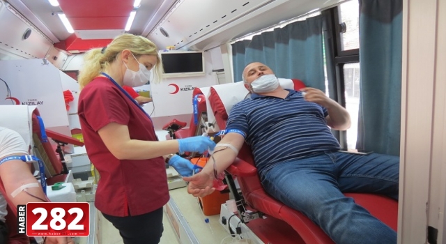 Malkara'da Kızılay'a 87 ünite kan bağışlandı