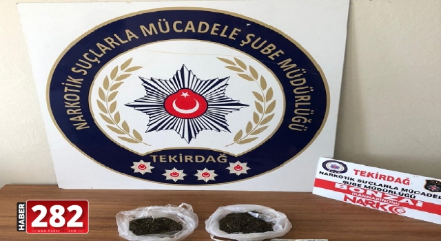Tekirdağ'da uyuşturucu operasyonunda 1 kişi tutuklandı