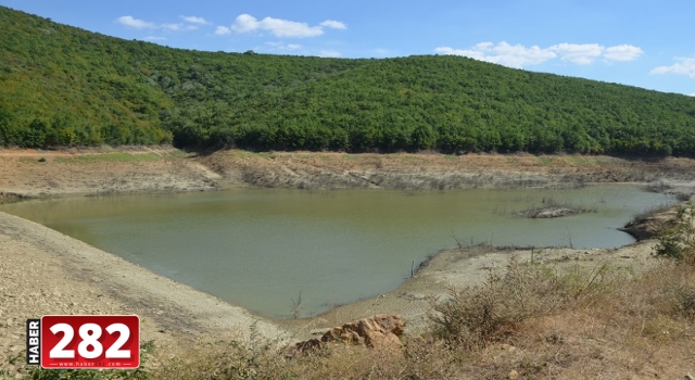 Malkara'da yağışların azlığı ve sulamadan kaynaklı göletlerin suyu azaldı