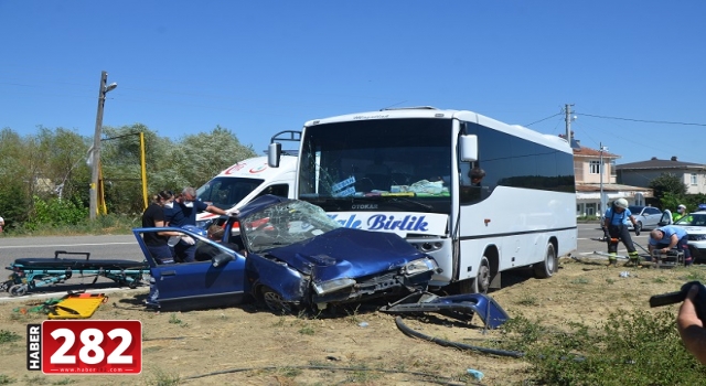 Tekirdağ'da trafik kazası: 1 ölü, 1 yaralı