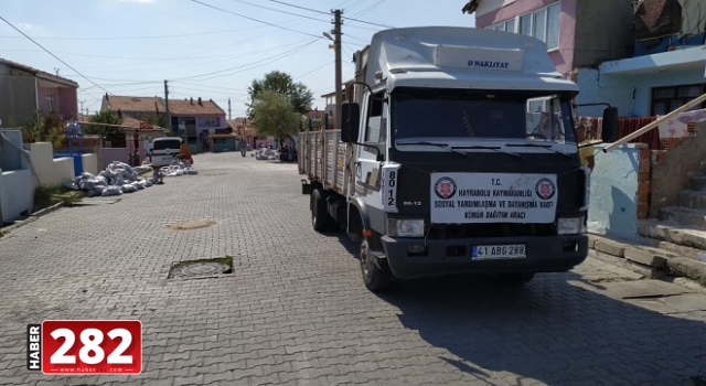 Hayrabolu SYDV'den ihtiyaç sahibi ailelere kömür yardımı