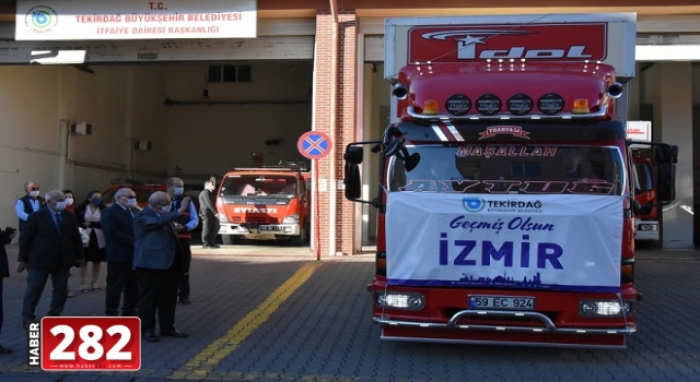 İzmir’e Yardım Zincirine Bir Halka da Tekirdağ Büyükşehir Belediyesi’nden