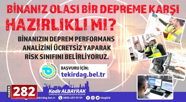 Bina Deprem Performans Analizinizi Yaptırdınız mı?