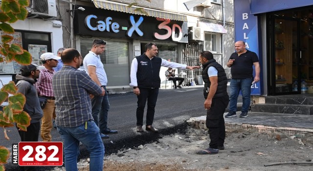 Süleymanpaşa Belediyesi Hüseyin Pehlivan Caddesi ve çevresinde sona doğru