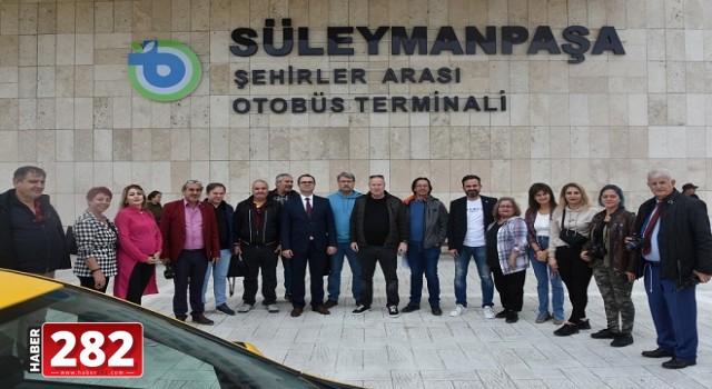 SÜLEYMANPAŞA OTOBÜS TERMİNALİ BASIN MENSUPLARINA TANITILDI