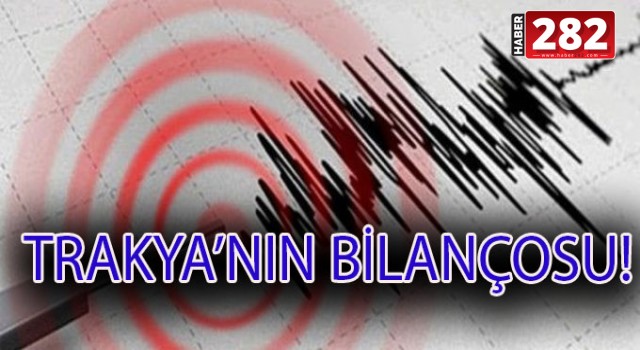 TRAKYA'DA DEPREM:CAN VE MAL KAYBI!