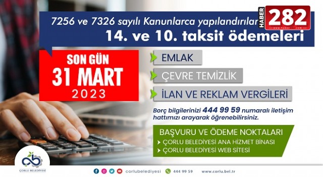 Yapılandırma Ödemelerinde Son Gün 31 Mart