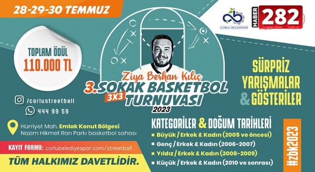 Ziya Berhan Kılıç Sokak Basketbol Turnuvası Kayıtları Başladı