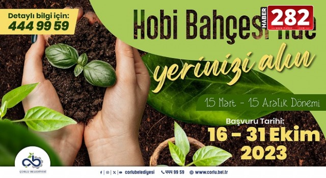 Hobi Bahçeleri İçin Ön Talep Başvuruları Başladı