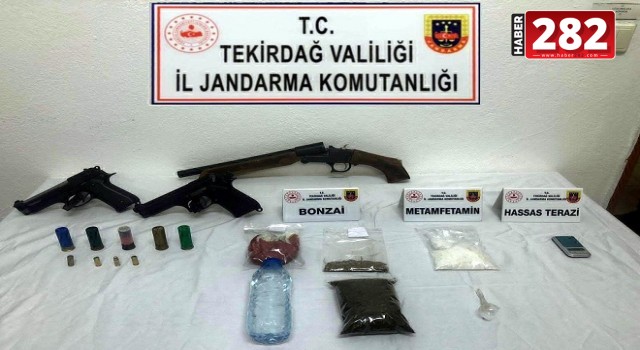 Tekirdağ'da uyuşturucu ticareti yapan 2 şüpheli yakalandı