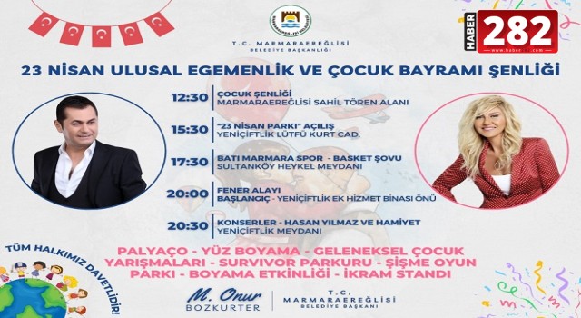 MARMARAEREĞLİSİ BELEDİYESİ’NDEN MUHTEŞEM “23 NİSAN” ORGANİZASYONU