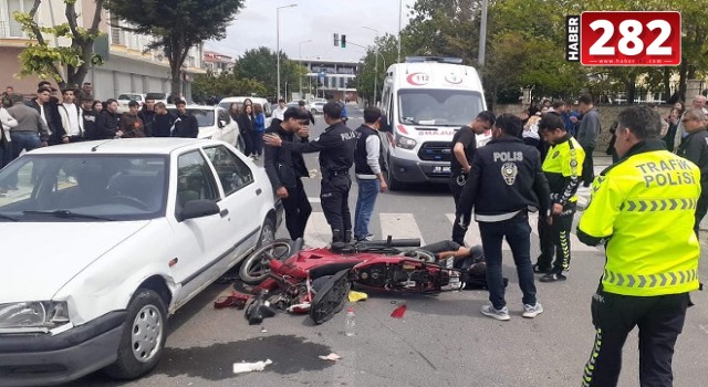 TEKİRDAĞ Motosikletle bisiklet çarpıştı: 1'i ağır, 3 öğrenci yaralı