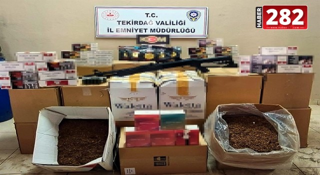 Tekirdağ'da 248 bin makaron ele geçirildi
