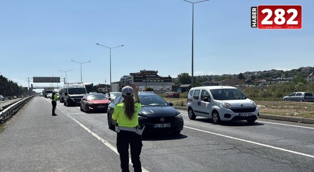 İstanbul-Tekirdağ kara yolunda 81 ekip, 455 polis görev yapmaya başladı