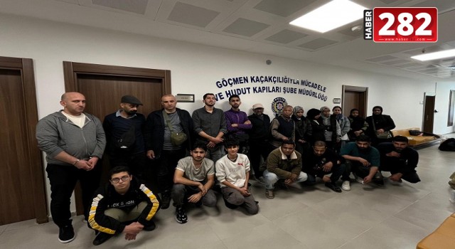 Tekirdağ'da 21 kaçak göçmen yakalandı