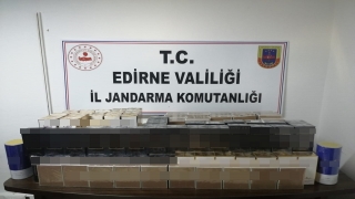 Edirne’de 690 kutu kaçak parfüm ele geçirildi