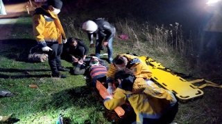 Edirne’de otomobilin çarptığı Filistin uyruklu kişi yaralandı