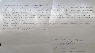 Kırklareli’nde karantinası sona eren askerin yurt görevlilerine minnettarlığı mektubundaki satırlara yansıdı