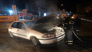 Lüleburgaz’da otomobilde çıkan yangın söndürüldü