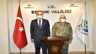 1. Ordu Komutanı Orgeneral Avsever, Edirne Valisi Canalp’i ziyaret etti
