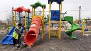 Lalapaşa’da oyun parkı ve spor alanları geçici olarak kapatıldı