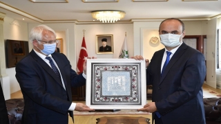 Almanya İstanbul Başkonsolosu Regenbrecht, Edirne Valisi Canalp’i ziyaret etti