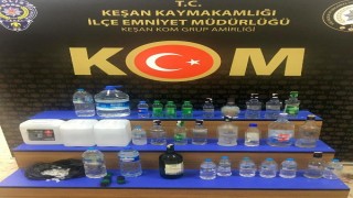 Edirne’de sahte içki operasyonu