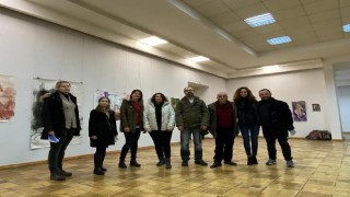 Ukrayna’da Trakya Üniversitesi güzel sanatlar fakültesi sergi açtı