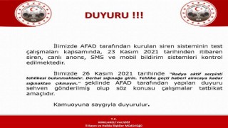AFAD sehven ’Radyoaktif serpinti tehlikesi’ mesajı gönderdi; valilik açıklama yaptı